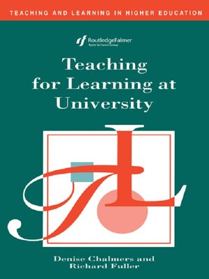 cover image of Teaching for Learning at University